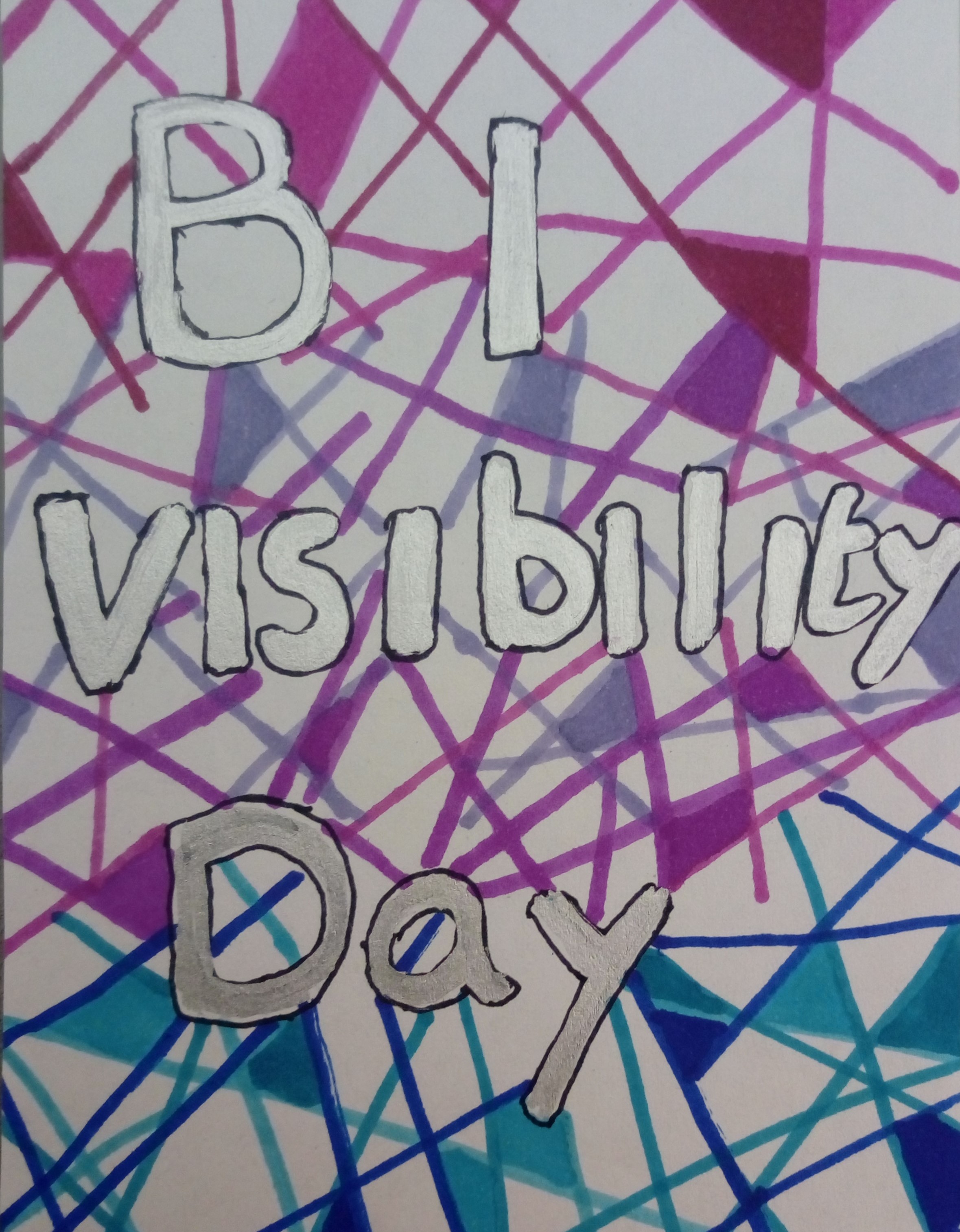 Bi Visibility Day drawing