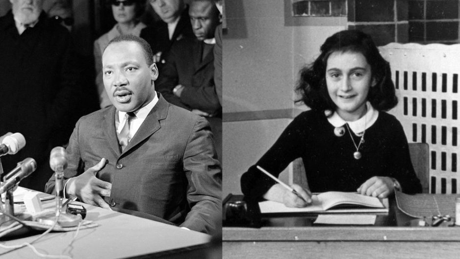Martin Luther King Jr and Anne Frank