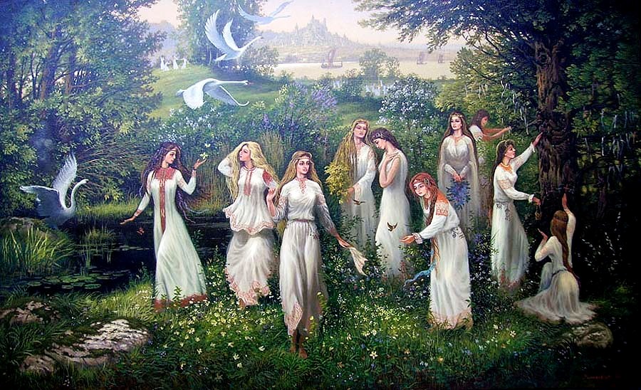 Water nymphs, women in Slavic mythology 